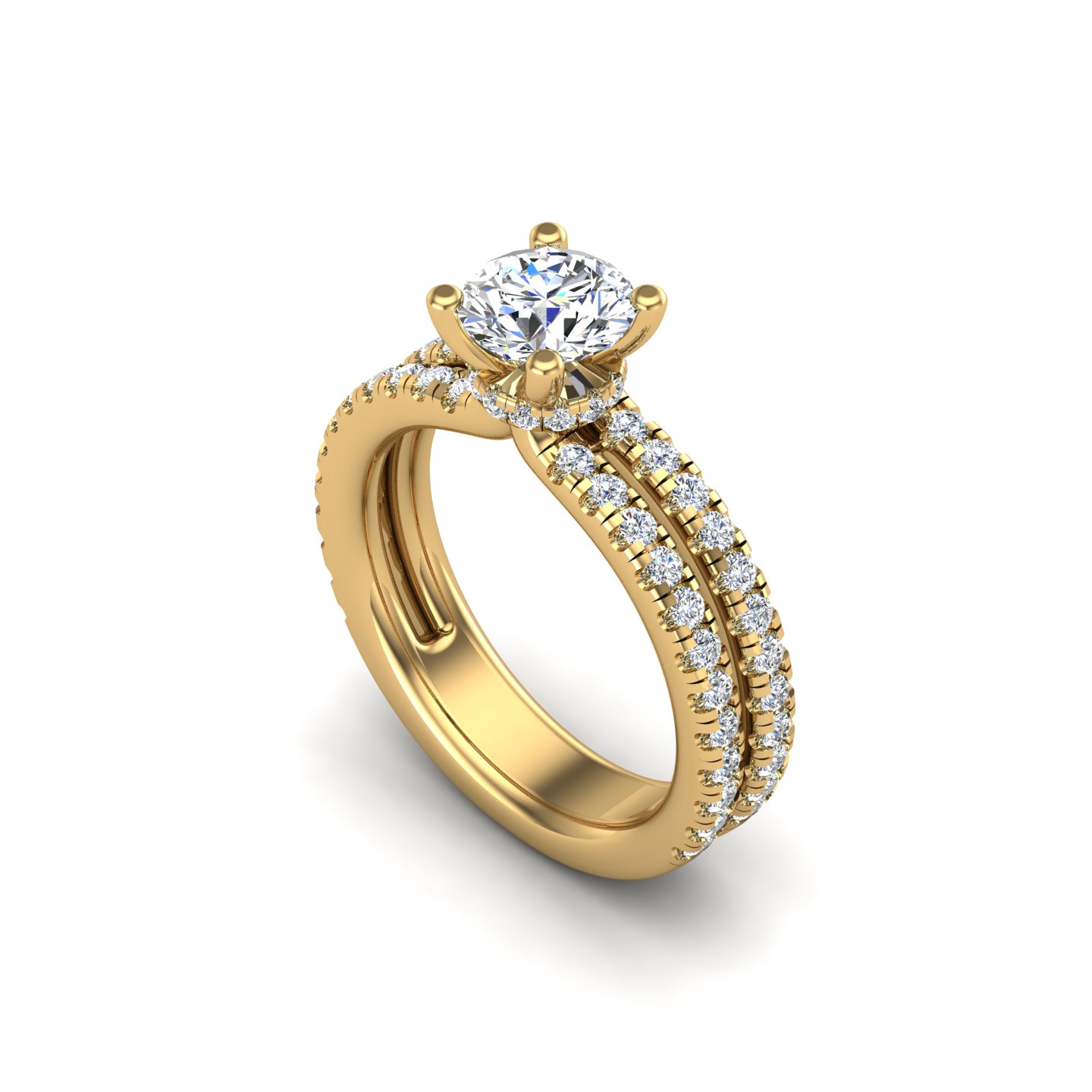 Cassidy Hidden halo Engagement Ring